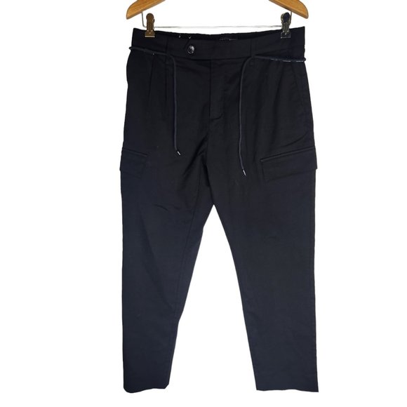 Scotch and Soda Twilt Tappered Fit Trousers Black - Size 31 x 32 - Picture 1 of 5